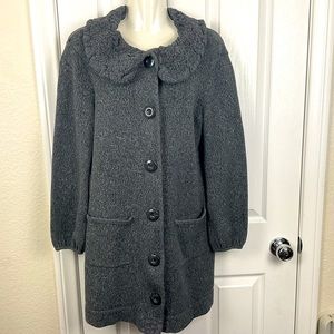 Pre-Owned Alfani Women’s Charcoal Gray Long Sweater Cardigan, Size M